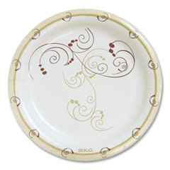 Dart Symphony Paper Dinnerware, Mediumweight Plate, 8.5