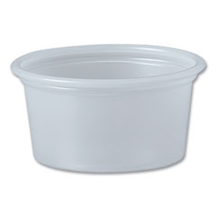 Dart Polystyrene Portion Cups, 0.75 oz, Translucent, 2,500/Carton
