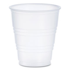 Dart High-Impact Polystyrene Cold Cups, 5 oz, Translucent, 100/Pack