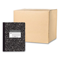 Roaring Spring Paper Products Hardcover Marble Composition Book, Unruled, Black Marble Cover, (50) 9.75 x 7.5 Sheets, 48/Carton, Ships in 4-6 Business Days