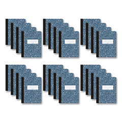 Roaring Spring Paper Products Hardcover Marble Composition Book, Unruled, Blue Marble Cover, (100) 9.75 x 7.5 Sheets, 24/Carton, Ships in 4-6 Business Days