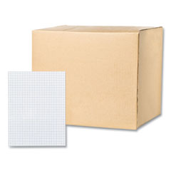 Roaring Spring Paper Products Gummed Pad, 4 sq/in Quadrille Rule, 50 White 8.5 x 11 Sheets, 72/Carton, Ships in 4-6 Business Days