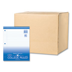 Roaring Spring Paper Products Loose Leaf Paper, 8.5 x 11, 3-Hole Punched, College Rule, White, 200 Sheets/Pack, 24 Packs/Carton, Ships in 4-6 Business Days