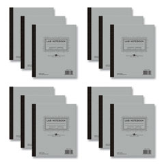 Roaring Spring Paper Products Lab and Science Carbonless Notebook, Quad Rule (4 sq/in), Gray Cover, (100) 11x9.25 Sheets, 12/CT, Ships in 4-6 Business Days