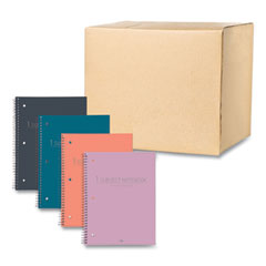 Roaring Spring Paper Products Subject Wirebound Promo Notebook, 1-Subject, Med/College Rule, Asst Cover, (70) 10.5x8 Sheets, 24/CT, Ships in 4-6 Bus Days
