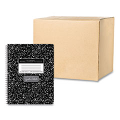 Roaring Spring Paper Products Spring Signature Composition Book, Med/College Rule, Black Marble Cover, (70) 9.75 x 7.5 Sheet, 24/CT, Ships in 4-6 Bus Days