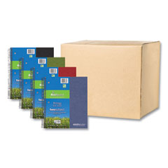 Roaring Spring Paper Products Earthtones BioBased  2 Subject Notebook, Med/College Rule, Random Asst Covers, (100) 11x9 Sheets, 24/CT,Ships in 4-6 Bus Days