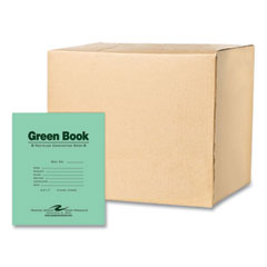 Roaring Spring Paper Products Recycled Exam Book, Wide/Legal Rule, Green Cover, (8) 8.5 x 7 Sheets, 600/Carton, Ships in 4-6 Business Days