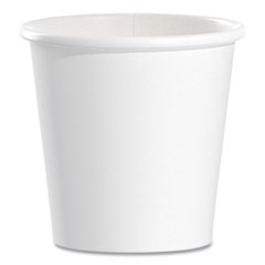 Dart Single-Sided Poly Paper Hot Cups, 4 oz, White, 50 Bag, 20 Bags/Carton