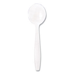 Dart Guildware Extra Heavyweight Plastic Cutlery, Soup Spoons, Clear, 1,000/Carton