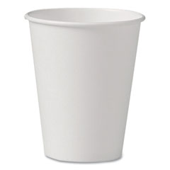 Dart Uncoated Paper Cups, Hot Drink, 8 Oz, White, 1,000/carton