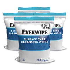 Essity Cleaning and Deodorizing Wipes, 1-Ply, 8 x 6, Citrus, White, 900/Bag, 4 Bags/Carton