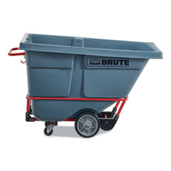 Rubbermaid BRUTE DURATILT Frame Tilt Truck, Heavy Duty, 0.5 cu yd, 1,400 lb Capacity, Rotomolded Resin/Leakproof Polyethylene, Gray