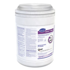 Diversey Oxivir 1 Wipes, 1-Ply, 10 x 10, Characteristic Scent, White, 60 Canister, 12 Canisters/Carton