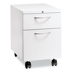 Hon Company Flagship Mobile Pedestal, Left/Right, 2 Drawer: Box/File, Letter, White, 15 x 22.88 x 22 , Ships in 7-10 Business Days