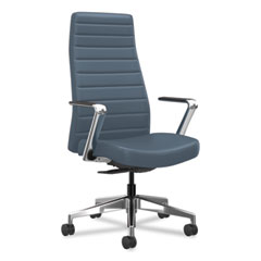 Hon Company Cofi Executive High Back Chair, Supports up to 300 lb, Nimbus Seat/Back, Polished Aluminum Base, Ships in 7-10 Business Days