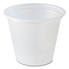 Fabri-Kal Portion Cups, 1 Oz, Translucent, 250/sleeve, 10 Sleeve/carton