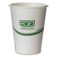 Eco-Products, Inc. Greenstripe Renewable And Compostable Hot Cups, 12 Oz, 50/pack, 20 Packs/carton