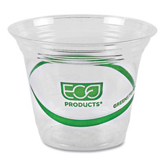 Eco-Products, Inc. Greenstripe Renewable And Compostable Cold Cups, 9 Oz, Clear, 50/pack, 20 Packs/carton