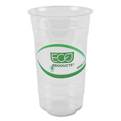 Eco-Products, Inc. Greenstripe Renewable And Compostable Pla Cold Cups, 24 Oz, 50/pack, 20 Packs/carton