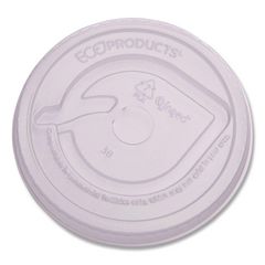 Eco-Products, Inc. Greenstripe Renewable And Compost Cold Cup Flat Lids, Fits 9 Oz To 24 Oz Cups, Clear, 100/pack, 10 Packs/carton