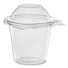 Dart SafeSeal Tamper-Resistant, Tamper Evident Bowls, Dome Lid, 12 oz, 4.36 x 8.84 x 4.52, Clear, Plastic, 256/Carton