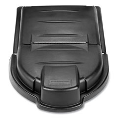 Rubbermaid Mega BRUTE Mobile Container Lid, 30 x 49.5, Black