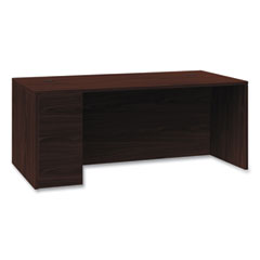Hon Company 10500 Series Single Pedestal Desk, Left Pedestal: Box/Box/File, 66