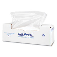 Integrated Bagging Systems Poly Bun Rack Cover, 60 x 80, 15 Micron, Clear, Plastic, 50/Carton