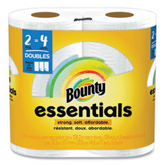 Procter & Gamble Essentials Select-A-Size Kitchen Roll Paper Towels, 2-Ply, 124 Sheets/Roll, 6 Rolls/Carton