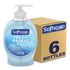Colgate Palmolive, IPD. Softsoap Liquid Hand Soap Pumps, Fresh Breeze, 7.5 oz Pump Bottle 6/Carton