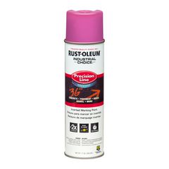 Rust-Oleum Industrial Choice M1800 System Water-Based Precision Line Marking Paint, Flat Safety Purple, 17 oz Aerosol Can, 12/Carton