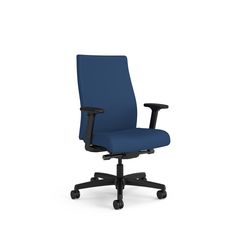 Hon Company Ignition 2.0 Upholstered Mid-Back Task Chair, Up to 300 lbs, 17 to 21.5 Seat Height, Elysian Seat and Back, Black Base