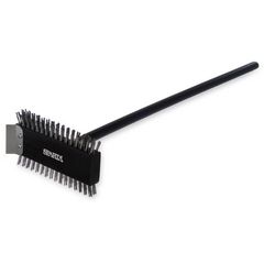CFS Brands Sparta Broiler Master Grill Brush and Scraper with Handle, Metal Bristles, 30.5