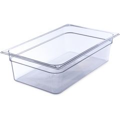 CFS Brands StorPlus Polycarbonate Food Pan, 19.4 qt, 12.5 x 20.75 x 6, Clear, Plastic