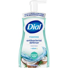 Dial Professional Antibacterial Foaming Hand Wash, Coconut Water, 10 oz, 8/Carton