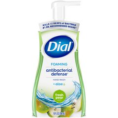Dial Professional Antibacterial Foaming Hand Wash, Fresh Pear, 8 oz, 8/Carton