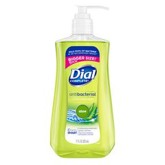 Dial Professional Antibacterial Liquid Hand Soap, Aloe Scent, 11 oz Pump Bottle, 12/Carton