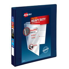 Avery Products Corporation Heavy-Duty View Binder with DuraHinge and One Touch EZD Rings, 3 Rings, 1