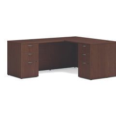 Hon Company Mod L-Station Double Pedestal Desk Bundle, 60