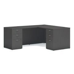Hon Company Mod L-Station Double Pedestal Desk Bundle, 60