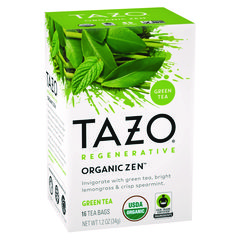 Starbucks Tea Bags, Organic Zen, 16/Box, 6 Boxes/Carton