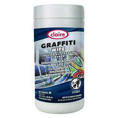 Plz Corp. Graffiti Wipe, 1-Ply, 12 x 9.5, Mild Scent, Purple, 6/Carton