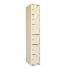 Tennsco Box Compartments, Single Stack, 12w X 18d X 72h, Sand