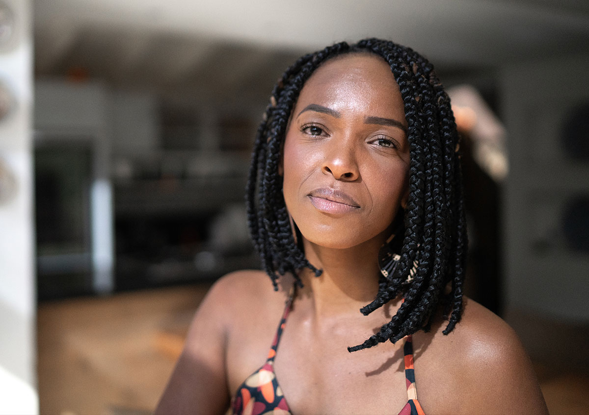 woman after breast cancer diagnosis in Boston