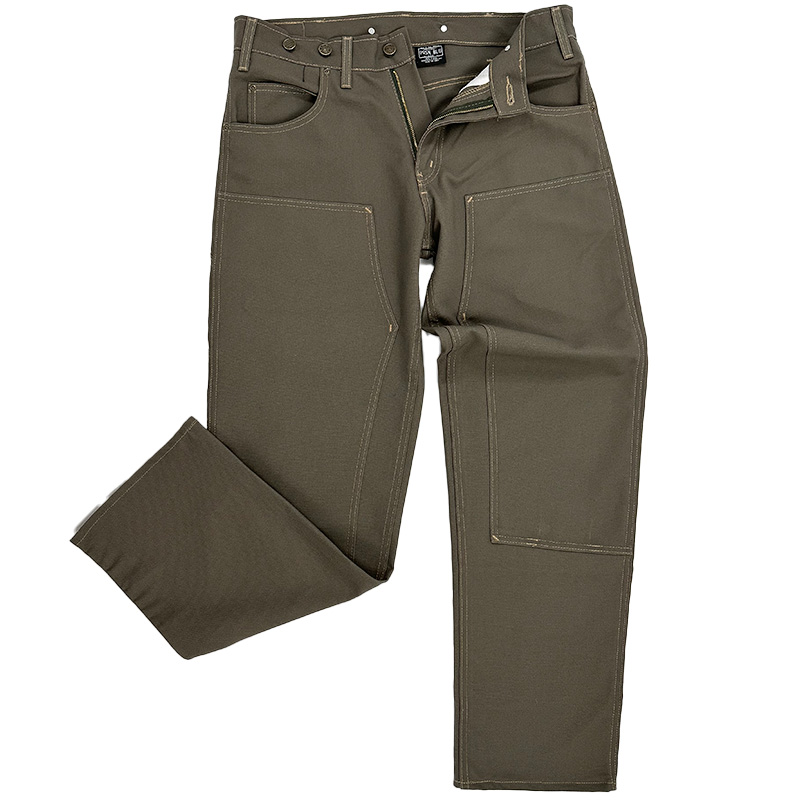 Double Knee Olive Jeans